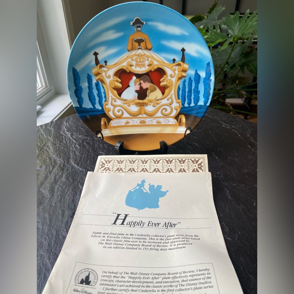 Walt Disney « Cinderella » Collector plate - Happily Ever After